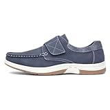 Hobos Elton Mens Blue Easy Fasten Casual Shoe - Size 10 UK - Blue