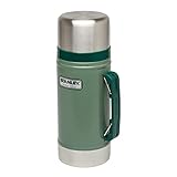 Stanley Classic Legendary Food Jar 0.7L - BPA-Free Stainless Steel Food Flask - Hot For 15 Hours - Leakproof Lid Doubles as Cup - Thermal Lunch Box For Hot Food - Dishwasher Safe - Hammertone Green