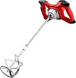 Cement Mixer -Portable Paddle Mixer for Drill Plasterers - Adjustable 6 Speed Stirrer for Mortar Grout Paint - Plastering Mixer Feed Stirring Tool