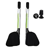 PLATT 3K Full Carbon Fiber TT Handlebars Bicycle Rest Put Aero Handlebar For Fiber MTB Mountain Road Bike 31.8mm (Green)