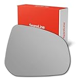 SpareLine Wing Door Mirror Glass - Adhesive‑Type Convex for Suzuki Alto 2009-2014 (Right/Off‑Side/Driver)