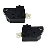 CGEAMDY 2 PCS Motorcycle Left (Right) Brake Light Lamp Switch, Motorbike Hydraulic Brake Master Cylinder Light Stop Switch Kit Compatible with Motorcycles, Motorbikes and Electric Vehicle