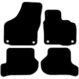 Carsio Tailored Carpet Car Floor Mats For Volkswagen Golf Mk5 R32 2005-2008 Tailored Fit Floor Mat Complete Accessory Black Custom Fitted - All Weather, Anti-Slip Backing & Black Trim