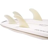 DORSAL Surfboard Fins Quad 4 Set FCS Compatible Medium Natural