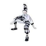 Luwecf Clown Doll Porcelain Clown Model Collections Toy Figure Doll Ornament Figure