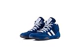 SEGA QUIVE Ring Wrestling Shoes, High Top Pro Wrestling & Boxing Shoes, Light Blue & Black, Boxing Boots (Dark Blue, UK Footwear Size System, Adult, Men, Numeric, Medium, 8)