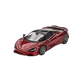 Mini GT McLaren 750S Diecast Model Car, 1:64 Scale, Amaranth Red, 7cm Length