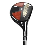 Bybomya G Series Hybrid Golf Clubs for Men, 3,4,5 PW Hybrid Utility Golf Clubs with Graphite Shafts and Head Cover, Right Hand Men's Golf Hybrid, Regular Flex, Single