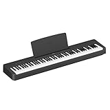 Yamaha P-145BT Digital Piano – Lightweight, Portable Digital Piano with Graded-Hammer-Compact Keyboard, 88 Weighted Keys and 10 Instrument Sounds, Bluetooth – Black