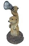 Solar Powered meerkat Garden Ornament Outdoor Decorative Light Up Home Décor Figurine Accessories for Pathway Lawn Yard patio