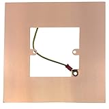 G&H 809BC Bright Copper Finger Plate Surround 152mm x 152mm for Single Plate