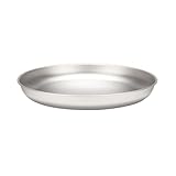 Snow Peak Titanium Trek Plate, Ultralight for Backpacking, Camping, Hiking & Everyday Use