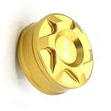 FIGULI Oil Cover Rear Brake Fluid Reservoir Cover Cap For Y-AMAHA YZ125 1992 1993 1994 1995 1996 1997 1998 1999 2000 2001 2002 YZ 125 Motorcycle Accessories(Gold)
