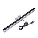 Infrared Sensor Bar for Nintendo Wii, Replacement USB Wired Infrared Ray Sensor Bar, Suitable for Up to 4 Players, No Batteries or Power Adapter Required
