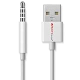 TECHGEAR USB Data Sync & Charging Cable Lead Compatible with Apple iPod Shuffle and Shuffle Clip 3rd Gen and 4the Gen
