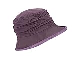 WALKER AND HAWKES - Womens Olive British Millerain Waxed Cotton Diana Country Hat - Plum - M/L (58cm/59cm)