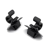 VVO Fasteners- Black Plastic Bonnet Strut/Stay Rod Holder Clips for Peugeot 206, Expert, (Pack of 2)