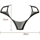 SANWAN Carbon Fiber Steering Wheel Frame Trim For B-M-W 3 Series E90 E92 05-12