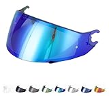 Generico Visor Compatible with Shark Spartan - Skwal - Skwal 2 - D Skwal (NO SPARTAN GT) (Blue)