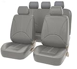 DOUII Car Seat Covers Full Set for Toyota Prius 2009-2012, Leather Non-Slip Waterproof Breathable Seat Protector Interior Accessories