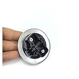 Sky City Hight Quality New Black Hood Emblem Badge Fit For Mercedes W124 W140 W163 W202 W203 W204 W210 W211 57mm A0008171701 (Style : New black)