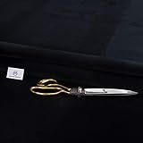 Haaris Imaan Soft Touch Velvet Upholstery Fabric | Velvet Material for Indoor Furnishing | Soft Fabric for Sofa, Armchairs, Cushions | Sold by The Meter (Black)