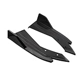 EUQIXMR Rear Bumper Lip Diffuser Splitter Canard Front Spoiler For Mitsubishi For Lancer 6 7 8 9 10 For Evolution For EVO X(Black)