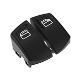 Briny River 2pcs Driver Side Front Door Window Lifter Switch Button Cap 807624374022 Compatible with Mercedes Vito II Viano W639 2003-2015