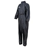 Zorax Black S Waterproof Windproof Motorbike Motorcycle Rain Suit Men Rainwear RainCoat, Carry Bag, Reflective Stripes