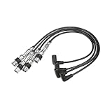 VekAuto Car Spark Plug Coil Wires Ignition Coil Harness Cable 7mm Fit for Skoda Octavia Fabia II Rapid No.03F905409A/03F905409B/03F905409C - Pack of 4 Auto Accessories