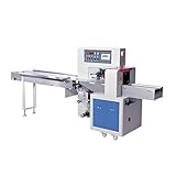 Horizontal Flow Wrap Packaging Machine for Vegetables Fruits Toast Bread and Other Food Product Packing Tasks