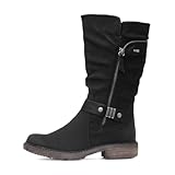Relife Zaria Womens Black Calf Boot - Size 6 - Black