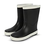 A2Z 4 Kids Boys Girls Teens Wellington Boots Waterproof Rubber Rain Boots - Wellies Black 1 UK