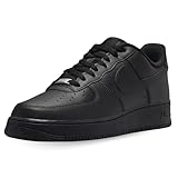 NIKE Men's Air Force 1 '07 Basketball Shoe, Black Triple Black, 9 UK