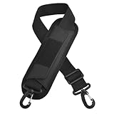 TRIWONDER Shoulder Strap Adjustable Bag Strap Replacement for Handbag Purse Crossbody Bag with Plastic Clips (Black)