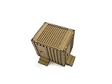 LX259-OO 10ft Shipping Container Toilet Block/Welfare Unit By Scale Model Scenery For OO Scale Model Railway Layouts & 1:76 Diecast Dioramas