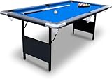 Pre-sale customized products 6 Ft Portable Pool Table, Adults Folding Billiards Tables for Game Room Easy Storage, Includes Full Set of Billiard Balls, Cues, Chalk & Brush