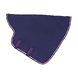Horseware Rambo Optimo Stable Rug Hood 200g (Medium, Navy/Burgundy, Teal & Navy)