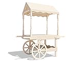 Candy Cart Sweet Stall Wedding Favors Stand Celebrations Birthday Party Buffet - Portobello Static Candy Cart