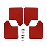 Mudflap Fender Flares For Civic For Type R For Type-R For Type-S GX For Mugen Si EK9 EP3 FD2 FN2 RR RC GT FK2 FK8 Mud Flaps Mudflaps Splash Guards Mudguards Mud Flaps Car(4pcs-set Red)