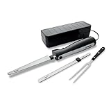 Tower T19028 Electric Knife with One Touch Operation, Ergonomic Design and Storage Case, 120W, Black, 1 Pack