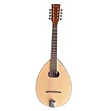 Water Drop Tenor Mandolin, Octave, Original Wood Body, 8 Wire, Spruce Panel, Suitable For Beginners And Professionals (Color : Mezzo)