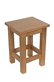 Delex Tall Side Table for Living Room 2 Tier Solid Oak Wood End Table with Storage Shelfs for Sofa Couch and Bedroom Living Room Plant/Telephone (Oak, Small)