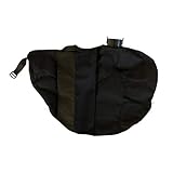 Aldi Gardenline Leaf Vacuum Collection Bag with Zip and Oval Round Connection for Electric Leaf Vacuums and Blowers, Black