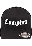 Mister Tee Herren Compton Flexfit Cap Kappen, Blk/Wht, S/M