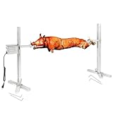 Kendane BBQ Rotisserie Grill, Electric Automatic Grill Stainless Steel Rotisserie Grill Barbecue Rotisseries 40kg Spit Roast Hog Roaster Machine Rotisserie Pig Chicken Grill
