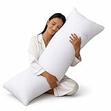 Long Premium Bolster Body Pillow (King-5ft) – 100% Virgin Hollowfibre Filling - Comfort Pregnancy Maternity Orthopedic Soft Support for Side and Back Sleepers Pillow Only