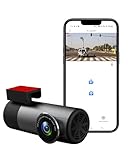Mini Dash Cam Full HD 1080P Front Dash Camera Wireless Car DVR with Tracking Dashcam for cars with WiFi GPS,G-Sensor, Loop Recording