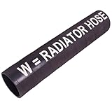 40mm ID Black 1 Metre Length Rubber Radiator Hose - AutoSiliconeHoses