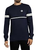 Sergio Tacchini Men's Orion Knitted Sweatshirt, Maritime Blue/Gardenia, 3XL